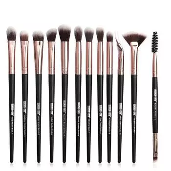 Косметическая кисть для теней для бровей, кисть для макияжа губ, косметическая кисть 12 шт.