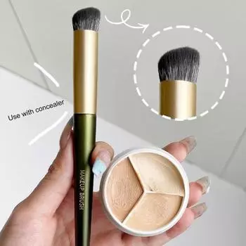 Косметическая кисть на ощупь, покрытие темных кругов, креативный практичный аксессуар для макияжа с круглым концом, косметический аксессуар