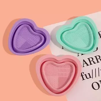 Косметическая подушечка для мытья посуды, широкое применение, подарок на день рождения, портативная, полезная, складная, силиконовая, для макияжа, миска для путешествий серый