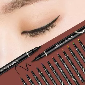 Косметическая подводка для глаз, водостойкая ручка-хайлайтер, нейлоновая головка, карандаш для бровей шелкопряда, быстросохнущая жидкая подводка для глаз 1