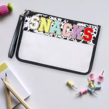 Косметическая сумка с застежкой-молнией, большая вместимость, прозрачная, водонепроницаемая, ПВХ, канцелярская косметика зелёный