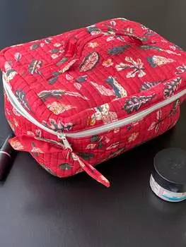 Косметическая сумка - стеганая