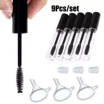 Косметические аксессуары Флаконы Контейнер для крема для ресниц Образец флакона Тушь для ресниц Упаковка Пустой тюбик туши чёрный