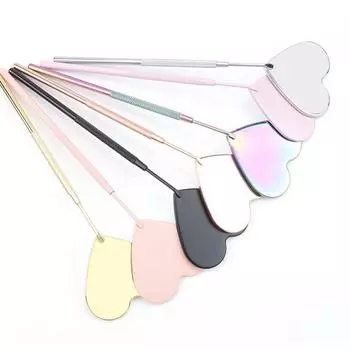 Косметические инструменты Ручное зеркало для макияжа Зеркало для макияжа Зеркало для ресниц Инструменты для осмотра ресниц золотой