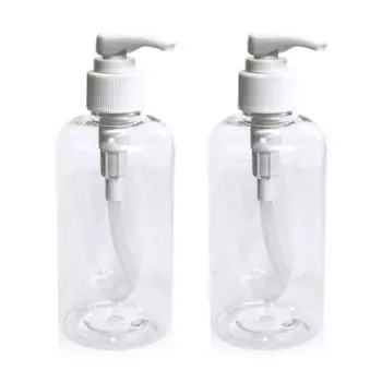 Косметический дозатор для лосьона R Контейнер Пустой флакон 300 мл BK-3, 2 шт.