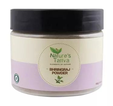 Косметический порошок Брингараджа: против перхоти и выпадения волос (150 г), Bhringraj Powder, Nature s Tattva 14.53125