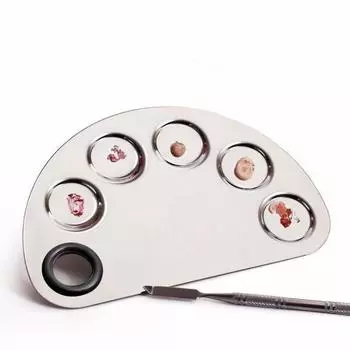 Косметический шпатель для лица из нержавеющей стали, инструмент для смешивания основы