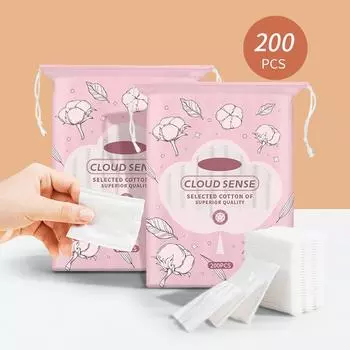 Косметический ватный диск круглый 200 шт. One Size белый