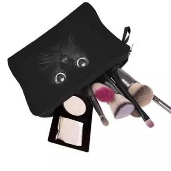 Косметичка 3D Печать Портативная Квадратная Большая Вместимость Многоцелевая Дорожная Сумка для 4