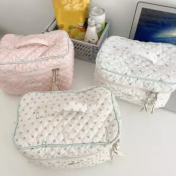 Косметичка большой емкости, мультяшная косметичка, женский стильный прочный органайзер для туалетных принадлежностей, сумка для путешествий белый