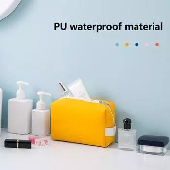 Косметичка большой емкости водонепроницаемая портативная мини-сумка конфетного цвета для женщин дорожная косметичка для ежедневного использования королевский синий