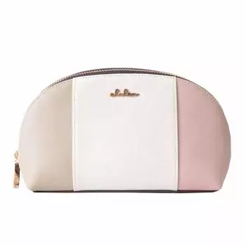 Косметичка Clelia трехцветная, большой емкости, с двойной молнией, серия Liberte [Cleria] [CL-17088] (сакура)