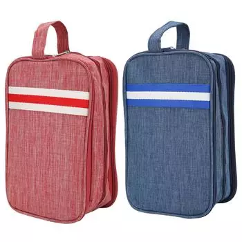 Косметичка для хранения Портативная косметичка-органайзер Сумка для кистей Ожерелья Серьги Браслеты Туалетные принадлежности Blue