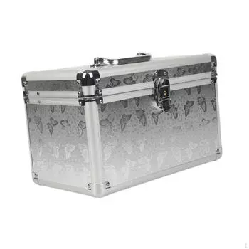 Косметичка для поезда, противоударный чемоданчик для инструментов с ручкой, портативный органайзер для салона путешествий