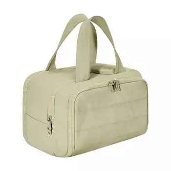 Косметичка Elouva, просторная, широко открытая дорожная косметичка с гигиеническим разделением для влажного и сухого хранения и дизайном в виде бутылки One Size жёлтый