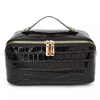 Косметичка из искусственной кожи Простая косметичка Женская косметичка (коричневый) SN9F