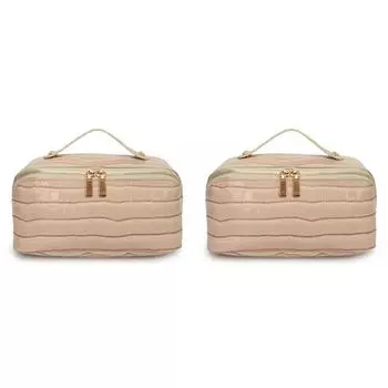 Косметичка из искусственной кожи Простая косметичка Женская косметичка (белый)