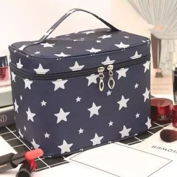 Косметичка из износостойкого полиэстера, складная прочная косметичка большой вместимости для ежедневного использования 2