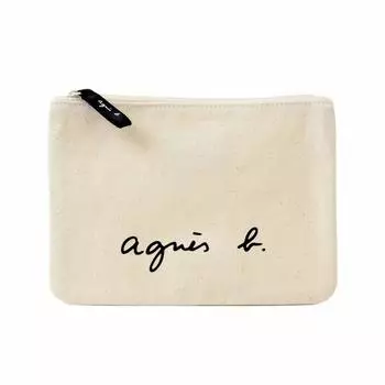 Косметичка Косметичка Хлопок 1 шт [agnesb.VOYAGE] agnesb.VOYAGE GO03-05 (слоновая кость) (х 1) слоновая кость