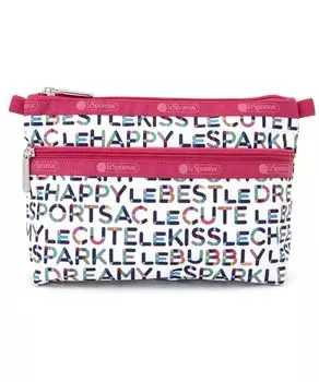 Косметичка LeCute белая [LeSportsac] [Официальная] CLUTCH/7105