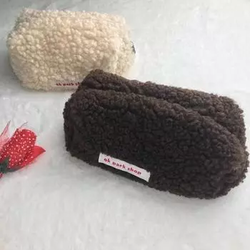 Косметичка многоцелевая мягкая на ощупь большая вместимость застежка-молния пылезащитная магазин косметики розовый