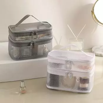 Косметичка Многофункциональные женские аксессуары Легкий уличный органайзер для туалетных принадлежностей Функциональное хранение Пыленепроницаемый белый