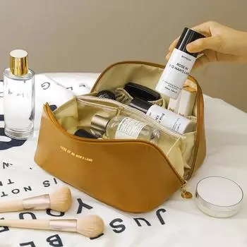 Косметичка Новая высококачественная, простая косметичка, вместительная, портативная, повседневная и высококачественная, новая дорожная косметичка