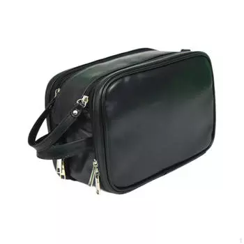 Косметичка Органайзер для макияжа Большая вместимость Держатель для туалетных принадлежностей Сумка-сумка чёрный