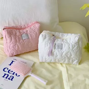 Косметичка-органайзер на молнии, дорожная косметичка с цветочным узором, женская косметичка