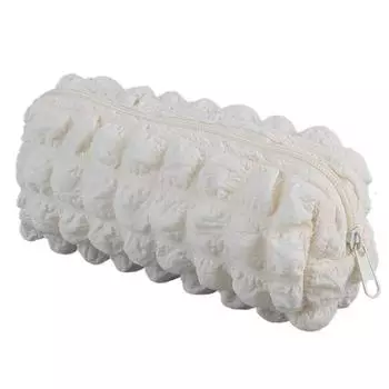 Косметичка, пенал для карандашей, для девочек, взрослых, стеганый органайзер для канцелярских принадлежностей, на молнии для путешествий, работы, школы Black