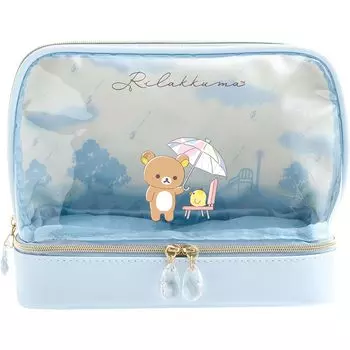 Косметичка Rilakkuma Sunny CA65101 В160 x Ш200 x Г90мм San-X Дождливые дни, Дни