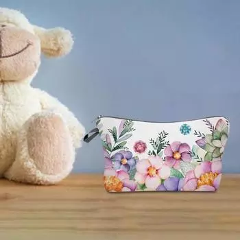 Косметичка Rose Большая вместимость для хранения 3D-принтов Многоцелевой чехол для помады Сумка 4