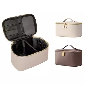 Косметичка ROWNYEON Косметичка большой емкости Косметичка Косметичка Косметичка Карман для кистей Дорожная Водонепроницаемая Легкая Портативная Милая белый