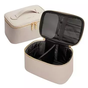 Косметичка Rownyeon Vanity Pouch Косметичка Косметичка Чехол для подушки Большая вместимость Карман для кистей Дорожная водонепроницаемая Легкая Портативная Милая Стильная