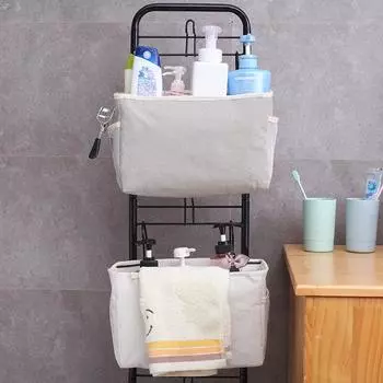 Косметичка с карманом, подвесная сумка для хранения, сумка для пульта дистанционного управления в ванной, корзина для хранения на тумбочке у кровати