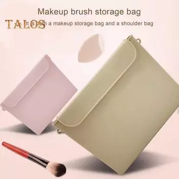 Косметичка с магнитной застежкой, силиконовая косметичка, легкая дорожная косметичка для наружного бизнеса розовый