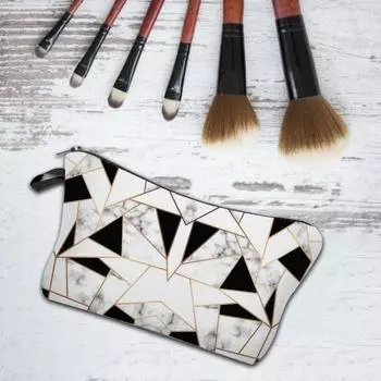 Косметичка с принтом в винтажном стиле, большая вместимость, водонепроницаемая сумка-органайзер для работы 2