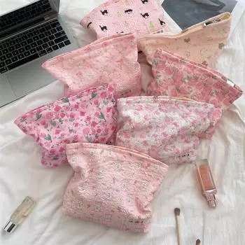 Косметичка с тисненым рисунком, нежный стиль, вместительный дорожный органайзер для туалетных принадлежностей Little Elephant серый