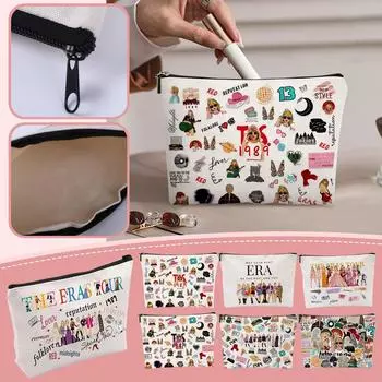 Косметичка Singing Star, косметичка большой вместимости, подходит для девочек, женщин, любителей музыки, подарков на день рождения, подарков на вечеринку One Size