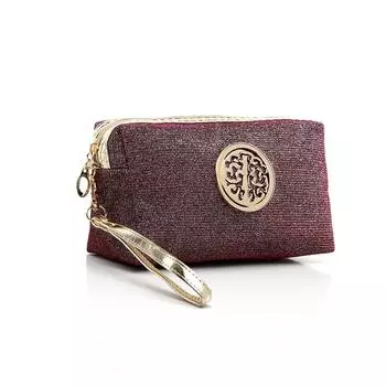 Косметичка, сумка для драгоценностей, сумочка, сумка для ключей от мобильного телефона 18*11CM золотой/красный