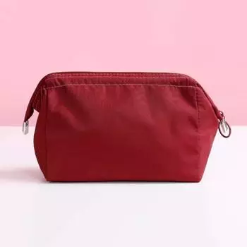 Косметичка Водонепроницаемая Большая Вместимость Легкая Гладкая Сумка Для Туалетных Принадлежностей На Молнии Для Покупок темно-синий