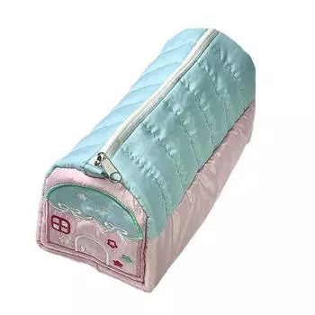 Косметичка в форме домика Ins Косметичка Женская косметичка Портативная дорожная сумка Косметички для макияжа синий