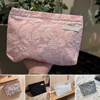 Косметичка в стиле бохо, большая нейлоновая косметичка, дорожная косметичка, портативная косметичка белый