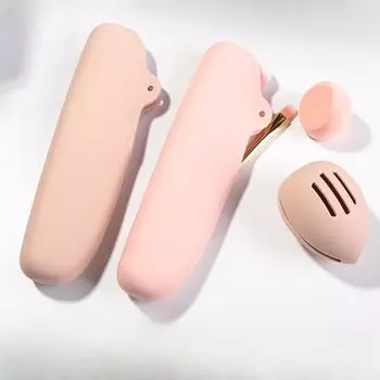 Косметичка высокой ценности, большой вместимости, водонепроницаемая и удобная для путешествий, сумка для косметических кистей, силиконовая сумка для хранения косметических яиц. белый