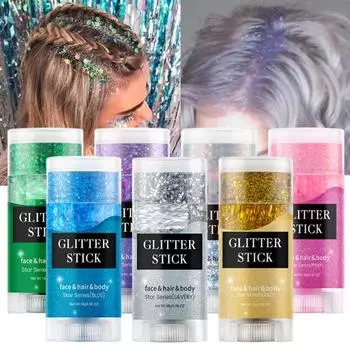 Косметика Блеск Тело Волосы Лицо Глаза Ногти Для Фестиваля Карнавала Концерта Вечеринки One Size