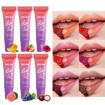 Косметика для губ Fruity Peel-off Lip Glaze Matte Matte Base Color Водостойкая отшелушивающая помада