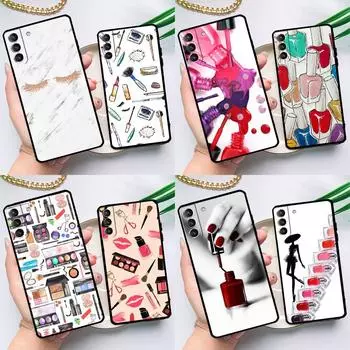 Косметика лак для ногтей чехол для Samsung Galaxy S23 S22 Ultra S21 Plus S8 S9 S10 Note 10 20 Ultra S20 FE S21 FE чехол Galaxy S20 FE