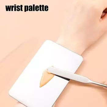 Косметика Палитра для смешивания макияжа Браслет из нержавеющей стали Маникюр Тонирующий консилер Помада Миксерная пластина Жидкая основа для смешивания M