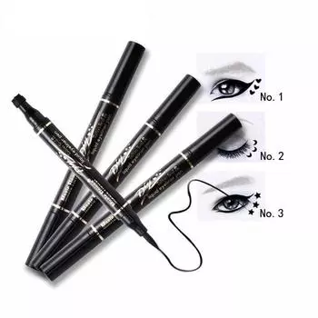 Косметика Жидкая подводка для глаз Карандаш для глаз с тату-печатью Набор для макияжа Черное веко Водонепроницаемый 1