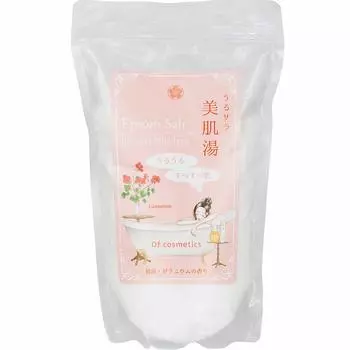 Косметики Urusara Bihadayu Domestic Epsom Salt Geranium Scent 1000 г Примерно 10 порций Салон красоты Эксклюзив Косметики (Магний